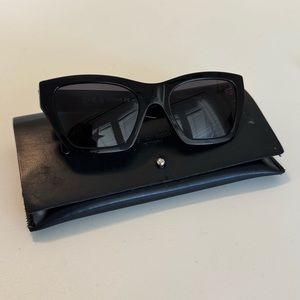 Rag & Bone RNB 1046/G/S Wide Sunglasses Black